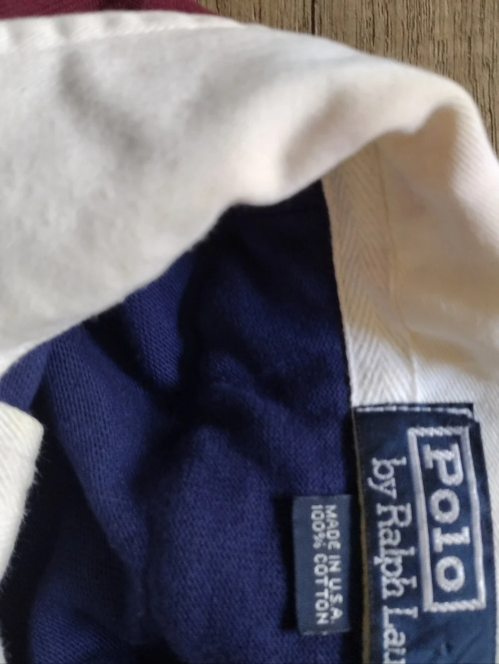 Vtg Polo Ralph Lauren Rugby Shirt Mens L USA Crest Elbow Patch Padded Shoulder.